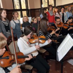 Konzert im Saal unserer Musikschule