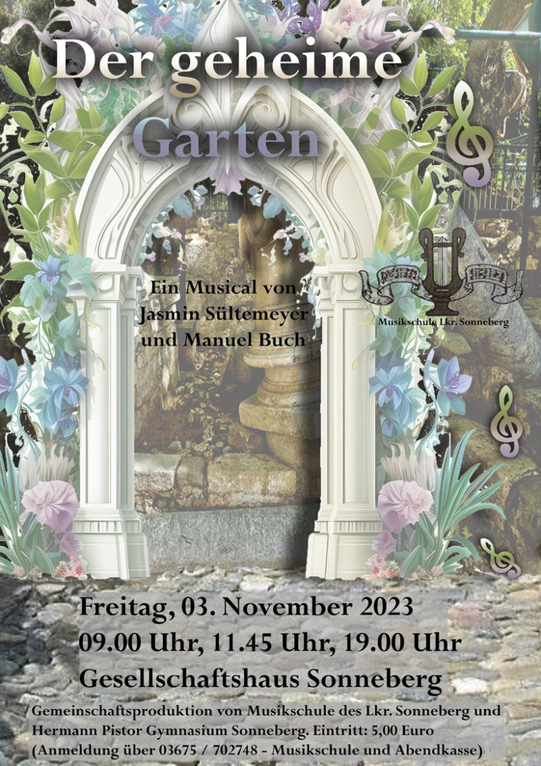 Plakat zum Musical "Der geheime Garten"